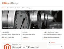 Tablet Screenshot of dolmandesign.nl